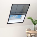 vidaXL, vidaXL Insektenschutz-Plissee für Fenster Aluminium Anthrazit 60x80cm