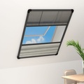 vidaXL, vidaXL Insektenschutz-Plissee für Fenster Alu 80x120 cm mit Jalousie