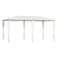 vidaXL Pavillon mit Seitenwand 3x6x2,6 m Creme 160 g/m²