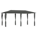 vidaXL Pavillon mit Seitenwand 3x6x2,6 m Anthrazit 160 g/m²