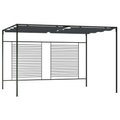 vidaXL Pavillon mit Ausziehbarem Dach 4x3x2,3 m Anthrazit 180 g/m²