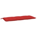 vidaXL, vidaXL Gartenbank-Auflage Rot 120x50x7 cm Stoff
