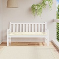 vidaXL Gartenbank-Auflage Cremeweiß 150x50x7 cm Stoff