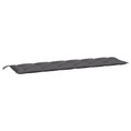vidaXL Gartenbank-Auflage Anthrazit 200x50x7 cm Stoff