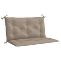 vidaXL Auflage für Hollywoodschaukel Taupe 100 cm Stoff