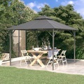 vidaXL Pavillon mit Doppeldach 3x3 m Anthrazit