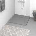 vidaXL, vidaXL Duschwanne SMC Grau 90x90 cm