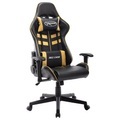 vidaXL, vidaXL Gaming-Stuhl Schwarz und Golden Kunstleder