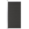 vidaXL Zaunelement WPC 95x186 cm Schwarz