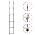 vidaXL 5-Stufen-Leiter 210 cm Kiefer Massivholz