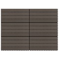vidaXL, vidaXL Terrassenfliesen 6 Stk. WPC 60x30 cm 1,08 m² Dunkelbraun