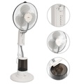 vidaXL, vidaXL Sprühnebel-Standventilator mit 3 Geschwindigkeiten Weiß