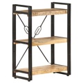 vidaXL Bücherregal 3 Fächer 60x30x80 cm Mango Massivholz