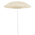 vidaXL Sonnenschirm mit Stahlmast Sandfarben 180 cm