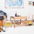vidaXL, vidaXL Kindertisch mit 2 Stühlen MDF