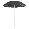 vidaXL Sonnenschirm mit Stahlmast Anthrazit 180 cm