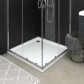 vidaXL Duschwanne Anti-Rutsch Weiß 90x90x4 cm ABS