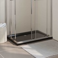 vidaXL, vidaXL Duschtasse ABS Rechteckig Schwarz 70x100 cm
