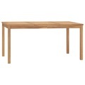 vidaXL Garten-Esstisch 160x80x77 cm Teak Massivholz