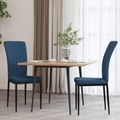 vidaXL Esszimmerstühle 2 Stk. Blau Samt