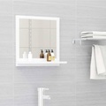 vidaXL Badspiegel Weiß 40x10,5x37 cm Spanplatte