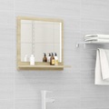 vidaXL, vidaXL Badspiegel Sonoma-Eiche 40x10,5x37 cm Spanplatte