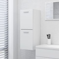 vidaXL Badezimmerschrank Weiß 30x30x80 cm Spanplatte