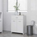 vidaXL Badezimmerschrank Weiß 60x33x80 cm Spanplatte