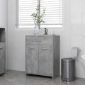 vidaXL Badezimmerschrank Betongrau 60x33x80 cm Spanplatte
