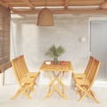 vidaXL, vidaXL 5-tlg. Garten-Essgruppe Massivholz Teak