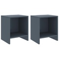 vidaXL Nachttische 2 Stk. Hellgrau 35x30x40 cm Kiefer Massivholz