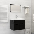 vidaXL, vidaXL Einbauwaschbecken mit Wasserhahn 61x39x18 cm Keramik Weiß