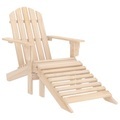vidaXL Adirondack-Gartenstuhl mit Fußstütze Massivholz Tanne