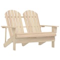 vidaXL 2-Sitzer Adirondack-Gartenbank Massivholz Tanne