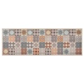 vidaXL Küchenteppich Waschbar Mosaik Mehrfarbig 45x150 cm