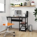 vidaXL, vidaXL Computertisch Schwarz 105x55x72 cm MDF und Metall