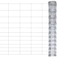 vidaXL Gartenzaun Verzinkter Stahl 50 m 150 cm Silbern