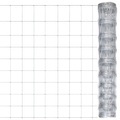 vidaXL Gartenzaun Verzinkter Stahl 50x1 m Silbern