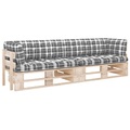 vidaXL, vidaXL 2-Sitzer-Palettensofa mit Kissen Imprägniertes Kiefernholz