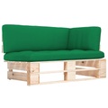 vidaXL Garten-Paletten-Ecksofa Imprägniertes Kiefernholz