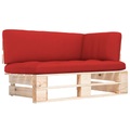 vidaXL Garten-Paletten-Ecksofa Imprägniertes Kiefernholz