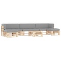 vidaXL, vidaXL 6-tlg. Paletten-Lounge-Set mit Kissen Kiefernholz Imprägniert