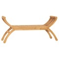 vidaXL Gartenbank 120 cm Massivholz Teak