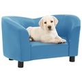 vidaXL Hundesofa Türkis 67x41x39 cm Kunstleder