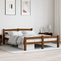 vidaXL Bettgestell Honigbraun Massivholz Kiefer 140x200 cm