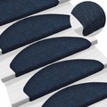 vidaXL Selbstklebende Treppenmatten 10 Stk. Marineblau 65x21x4cm
