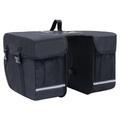 vidaXL, vidaXL Doppel-Fahrradtasche für Gepäckträger Wasserdicht 35 L Schwarz