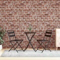 vidaXL 3D-Wandpaneele 10 Stk. Dunkelbraun Backstein-Optik EPS