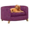 vidaXL Hundesofa Burgunderrot 69x69x36 cm Plüsch