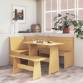 vidaXL, vidaXL Eckbank 151 cm Honigbraun Massivholz Kiefer